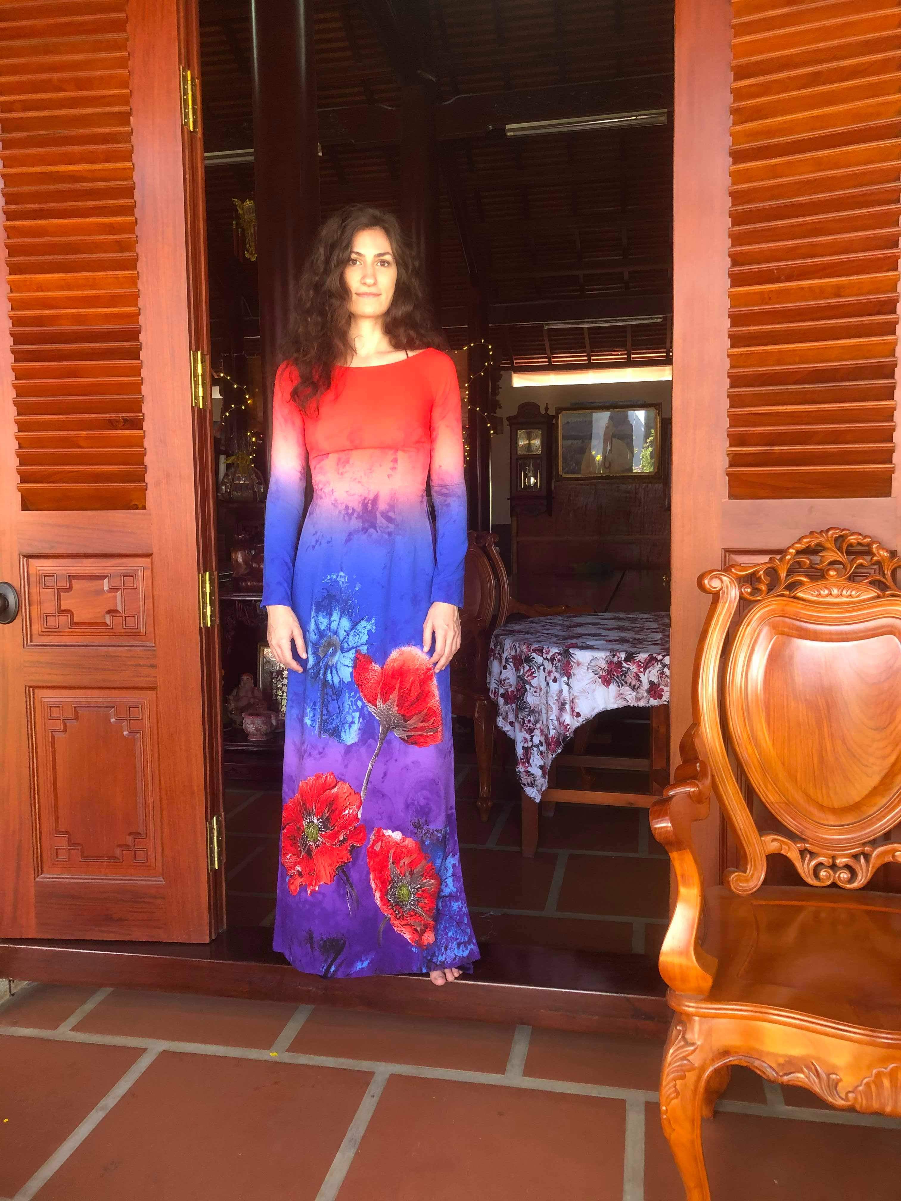 female wearing a traditional ao dai in vietnam