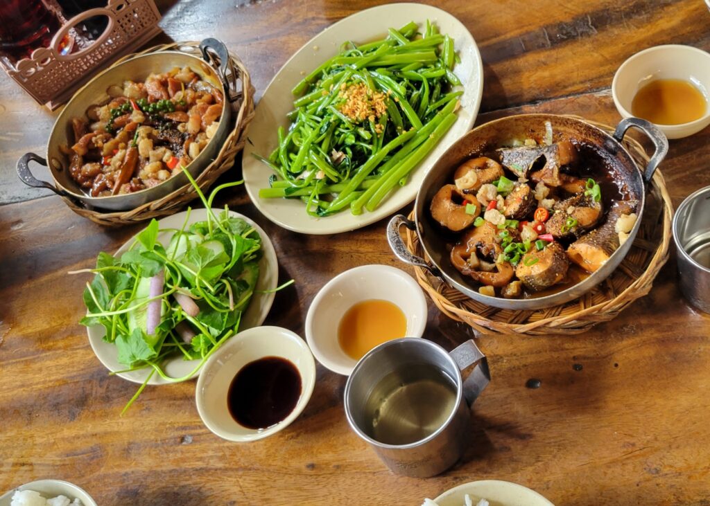 catfish with greens; Best things to do in Da Nang